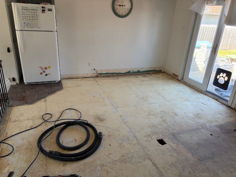 Rénovation de cuisine — pendant les travaux — photo 1 (Cuisine à Gatineau)